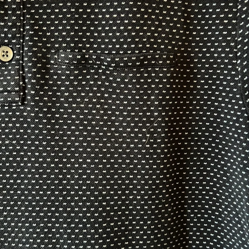 Banana Republic Navy Microdot Polo Shirt